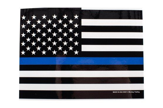 Lucky Shot USA Thin Blue Line vinyl decal